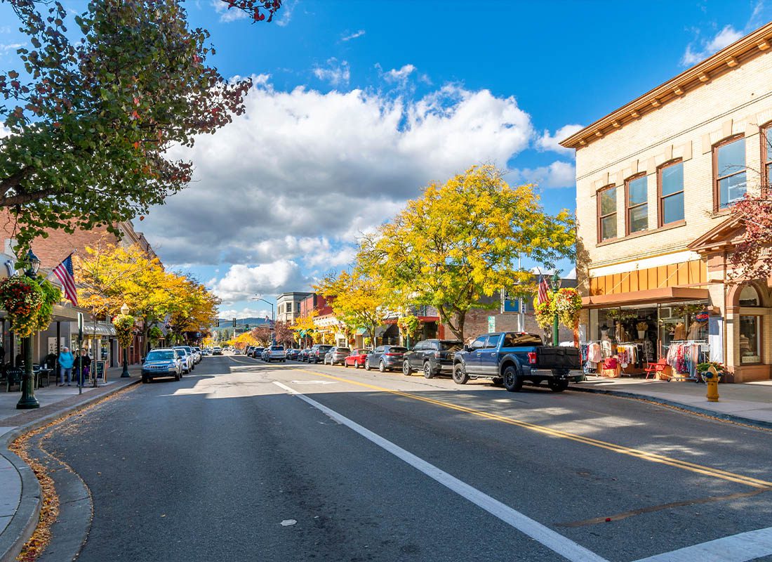 About Our Agency - Street View of a Small Town During the Day